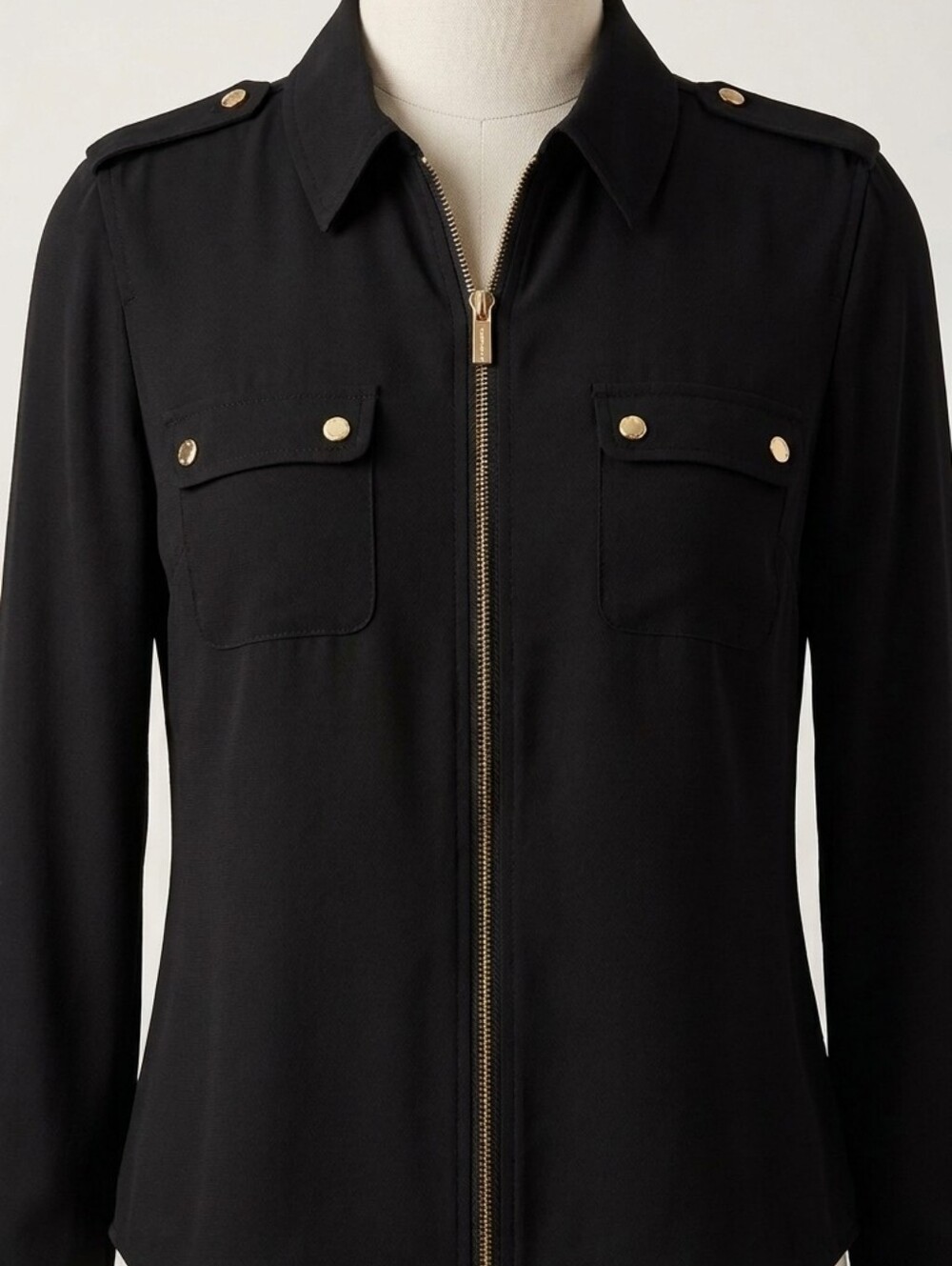 Jones New York Zippered Blouse Small